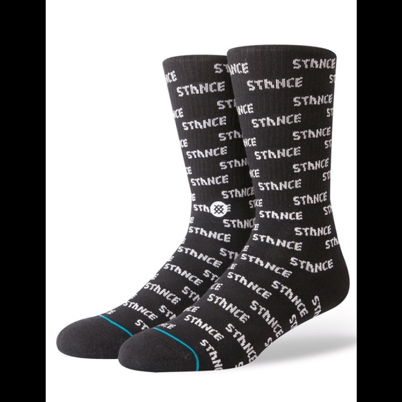 Stance Other - Stance Repeat Black Crew Height Sock Stance Other - Stance Repeat Black Crew Height Sock
